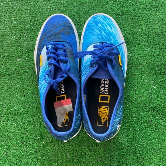 Vans National Geographic Ocean Womens Size 9 Casual Skateboarding Limited U-18 - Picture 2 of 9